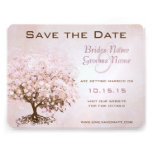 Pink Heart Tree Wedding Save the Date invitations