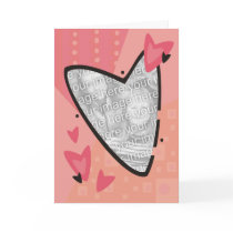 Pink Heart Valentine Card cards