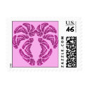 Pink Heart Valentine's Day Postage postage