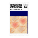 Pink heart vintage look USPS Love stamp stamp