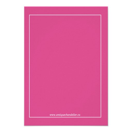 Pink Heart Wedding Rehearsal Dinner Invitations