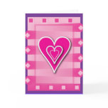 Pink Hearts Card