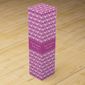 Pink Hearts custom wine gift box