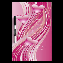 Pink Hearts Dry-Erase Board dry erase boards