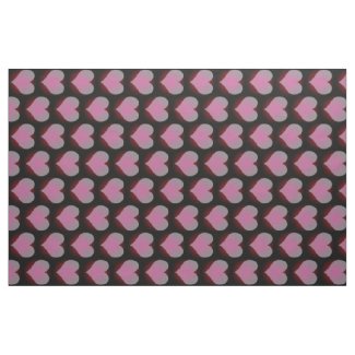 Pink Hearts Fabric