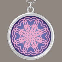 Pink Hearts Mandala necklaces