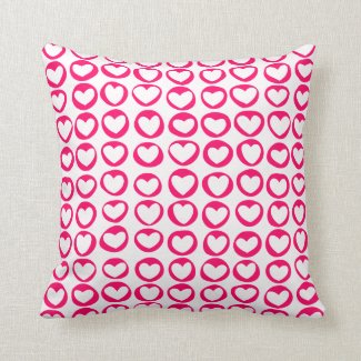 Pink hearts Pillow