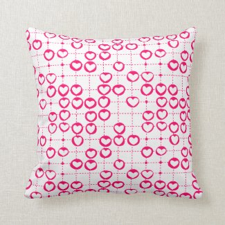 Pink hearts Pillow