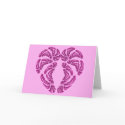 Pink Hearts Valentine's Day Card