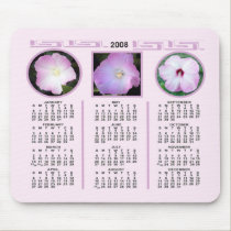 PINK HIBISCUS  2008 CALENDAR mousepads