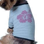 pink hibiscus aloha flower V Dog T Shirt