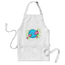 Pink hibiscus - Apron aprons