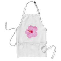 Pink Hibiscus Apron