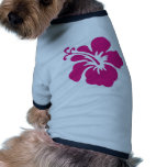 Pink Hibiscus Design Dog Tee