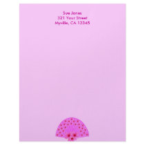 Pink Hibiscus Fan letterhead