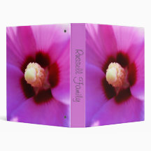 Pink Hibiscus Macro Binder or Photo Album