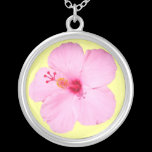 Pink Hibiscus Necklace