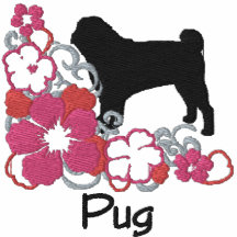 Pink Hibiscus Pug