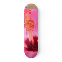Pink Hibiscus Skateboard