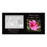 Pink Hibiscus Thank You Photo Cards