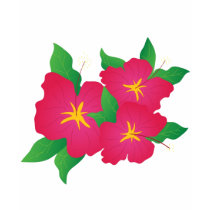 Pink hibiscus t-shirts