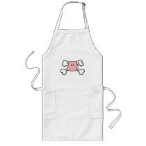 pink hippo Skull and Crossbones aprons by doonidesigns pink hippo Skull and Crossbones aprons