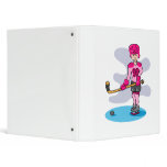 Pink hockey girl 99 binders