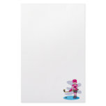 Pink hockey girl 99 stationery