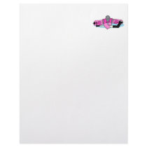 Pink Hockey Goalie Letterhead