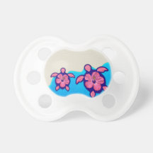 Pink Honu Turtles Pacifier
