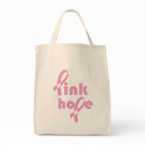 Pink Hope Ribbon bags