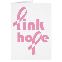 Pink Hope Ribbon cards