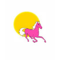 Pink Horse and Sun t-shirts by PoshPink Pink Horse and Sun t-shirts