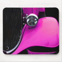 Pink Hot Rod Mousepad by inked29 Pink Hot Rod Mousepad