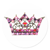 Pink Hues of a Tiara stickers