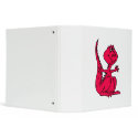 Pink Huggy Dinosaur binder