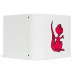 Pink Huggy Dinosaur binders