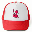 Pink Huggy Dinosaur hat