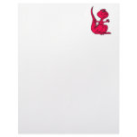 Pink Huggy Dinosaur Customized Letterhead