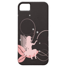 Pink hull fairy arabesque and stars iPhone 5 cases