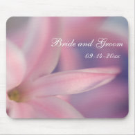 Pink Hyacinth Wedding Mouse Mat