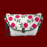 Pink Hybrid Tea Roses Rickshaw Messenger Bag messenger bags