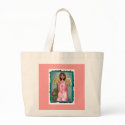 Pink Hydrangea Angel - tote bag of floral beauty by folkartblonde Pink Hydrangea Angel - tote bag of floral beauty