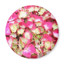 Pink Hydrangea Bouquet magnets by CyrScenes Pink Hydrangea Bouquet magnets