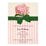 Pink Hydrangea Bridal Shower Invitation