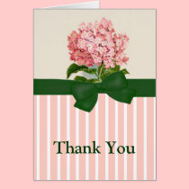 Pink Hydrangea Greeting Card cards