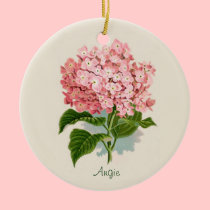 Pink Hydrangea Ornament ornaments