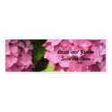 Pink Hydrangea Save the Date business cards