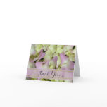 Pink Hydrangea Thank You Note Card