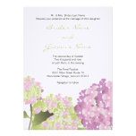 Pink Hydrangea Wedding Invitation